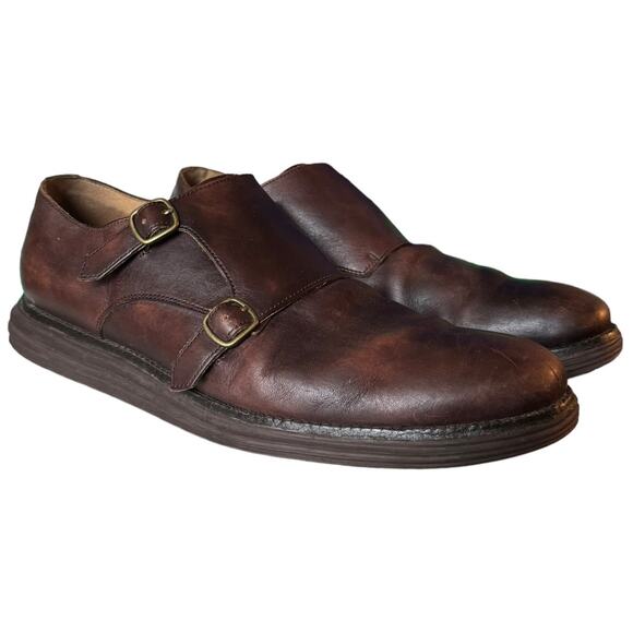 Cole Haan LunarGrand Double Monk shoes brown size 11 - Picture 2 of 12